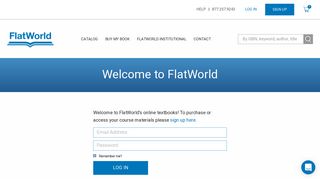 
                            1. Sign In - FlatWorld - Flat World Student Portal