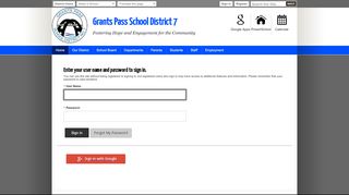 
                            5. Sign In - Grants Pass School District 7 - Powerschool District 7 Portal