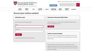 
                            8. Sign In - Harvard Health - Harvard Medical School Portal