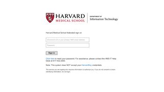 
                            3. Sign In - Harvard Medical School - Harvard Medical School Portal