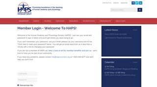 
                            3. Sign In - Human Anatomy and Physiology Society - Haps Global Login