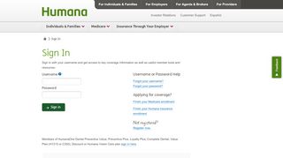 
                            2. Sign In | Humana - Humana Producer Portal