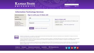 Sign in | Kansas State University - K-REx - K State Webmail Portal