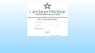 
                            8. Sign In - Landauer Medstar - Landauer Portal