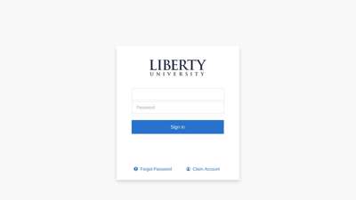 
                            3. Sign In - Liberty University