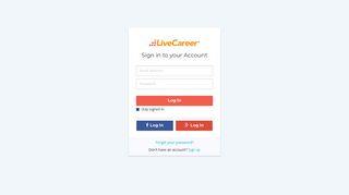 
                            7. Sign In - LiveCareer - Livecareer Uk Sign In