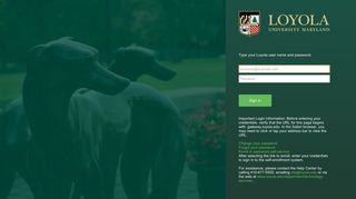 
                            3. Sign In - Loyola University Maryland - Loyola College Alwal Student Portal
