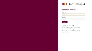 
                            1. Sign In - Mohawk College Portal