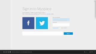 
                            3. Sign in - Myspace - Myspace Portal Desktop Version