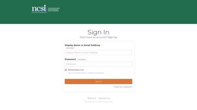 
                            2. Sign In - NCSI Intranet