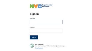 
                            2. Sign In - New York City Department of Education - Nyc Department Of Education Student Portal