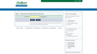 
                            9. Sign In - NorState CU On-Line - Norstates Bank Portal