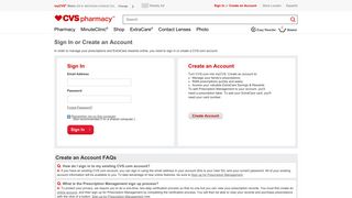 
                            3. Sign-in or Create an Account - CVS pharmacy - Cvs Health Portal