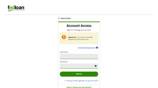 
                            7. Sign In or Create an Account - Fedloan Servicing Account Portal