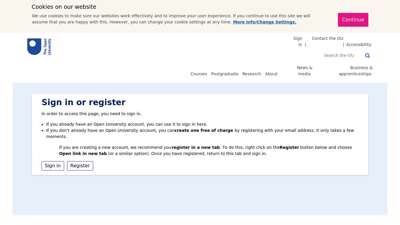 
                            8. Sign in or register - learn1.open.ac.uk
