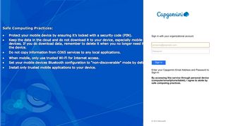 
                            7. Sign In - Outlook - Capgemini Sso Portal Page