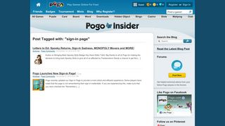 
                            3. sign-in page — Pogo Insider