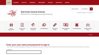 
                            5. Sign In - Red Hook Central Schools - Red Hook Central School Parent Portal