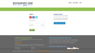 
                            1. Sign In - Restaurant.com - Restaurant Com My Account Portal