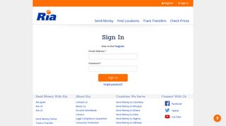
                            2. Sign In - Ria Money Transfer Australia - Ria Money Transfer Online Portal
