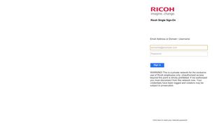 
                            5. Sign In - Ricoh USA - My Ricoh Login