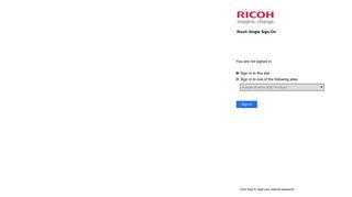 
                            2. Sign In - Ricoh USA - Ricoh Email Portal