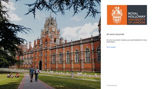 
                            3. Sign In - Royal Holloway University - Royal Holloway Email Portal