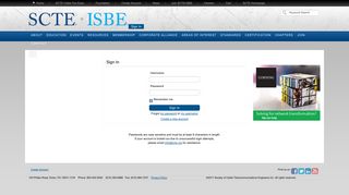 
                            4. Sign In - SCTE•ISBE - Scte Time Warner Cable National Portal