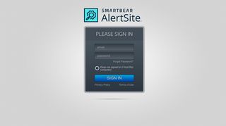 
                            8. Sign in · SmartBear - Alertsite Portal