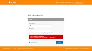 
                            1. Sign in - STRATO Webmail