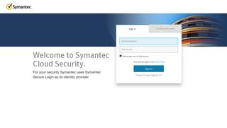 Sign In - Symantec Secure Login