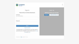 
                            1. Sign in - Symplicity - Lehman Simplicity Portal