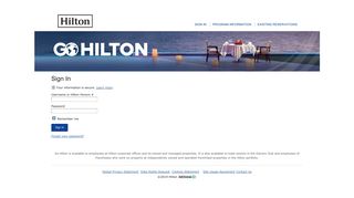 
                            7. Sign In - Team Member - Hilton Honors - Hhonors Login Page
