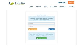 
                            5. Sign In - TERRA Staffing Group - Terra Staffing Portal