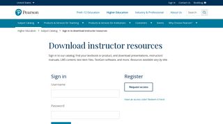 
                            2. Sign in to download instructor resources | Pearson - Pearson Higher Education Instructor Portal