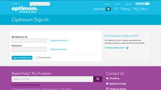 
                            5. Sign In to Manage Your Services | Optimum - Optimum Business Portal