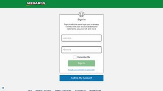
                            5. Sign in to My Account - Menards Com Portal