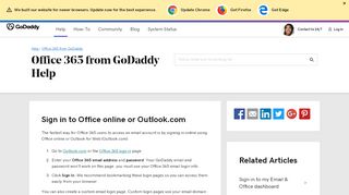 
Sign in to Office online or Outlook.com | Office 365 ... - GoDaddy  
