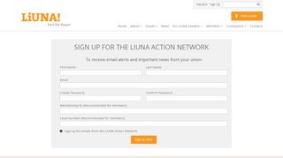 
                            4. Sign In to Receive Emails - Laborers' International Union of ... - Liuna Pension Fund Login