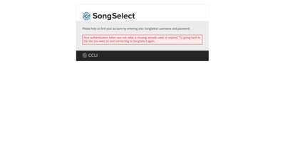 Sign in to SongSelect