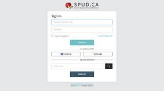 
                            1. Sign In to SPUD - SPUD.ca - Spud Ca Portal