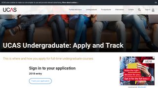 
                            2. Sign in to UCAS Apply & Track here - Ucas Id Portal