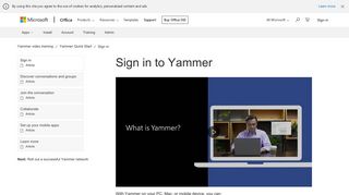 
                            8. Sign in to Yammer - - Office Support - Office 365 - Bootslive Login