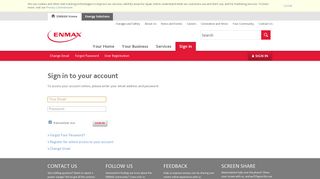 Sign in to your ENMAX online account - Enmax Portal