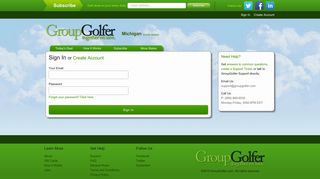 Sign In to Your GroupGolfer Account  GroupGolfer.com