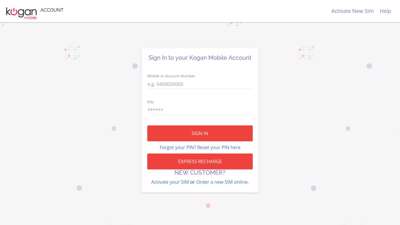 
                            9. Sign In to your Kogan Mobile Account - Customer Login