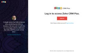 
                            6. Sign in to your Zoho CRM Plus account - Zoho Crm Plus Portal