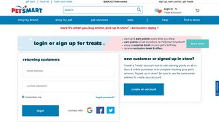 
                            8. sign in Treats & Account - PetSmart - Cat Perks Portal