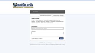 
Sign In - TSJC Educational Foundation Scholarships  
