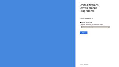 Sign In - United Nations Development Programme